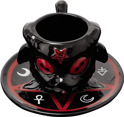 Immagine prodotto di Tazza da tè Killstar con piattino - Baphomet