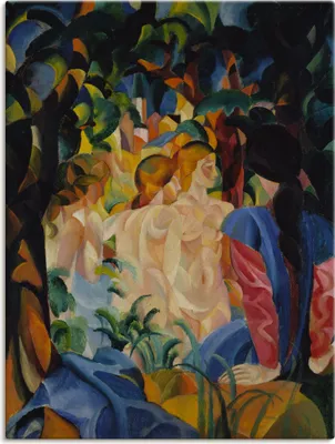 Produktbild von ARTland Leinwandbild Badende Mädchen. 1913. Größe: 90x120 cm