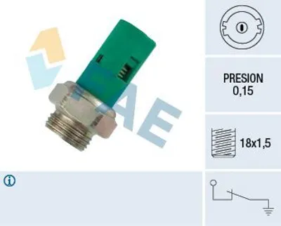 Produktbild von FAE 12520 Öldruckschalter Öldrucksensor für RENAULT MEGANE I (BA0/1) CLIO I (B/C57, 5/357) MEGANE Scenic (JA0/1) LAGUNA I (B56, 556)