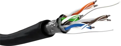 Produktbild von goobay CAT 5e Outdoor Netzwerkkabel F/UTP AWG 24/1 schwarz 100 m