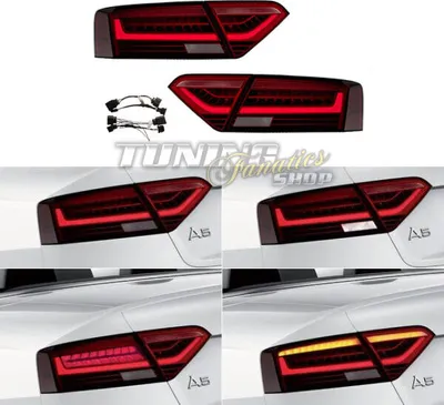 Produktbild von Original LED Facelift Rückleuchten + Adapter Kabelbaum für Audi A5 S5 8T 8F