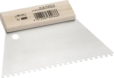 Produktbild von Color Expert Zahnspachtel C1 180 mm Holzgriff