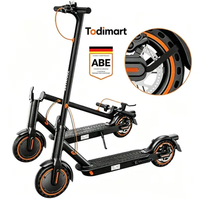 Produktbild von T3 (ABE‑Zulassung) E‑Scooter, 350 W, 20 km/h, 8,5‑Zoll Vollgummireifen, 280,8 Wh Akku, Doppelbremse vorne und hinten, App‑Anbindung,120kg