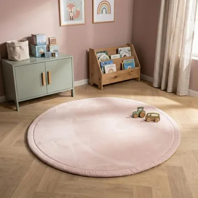 Produktbild von Volero - Spielmatte Rund - Jip Rosa - Ø 200 cm - Kinderzimmer, Babyzimmer