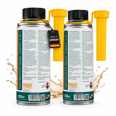 Produktbild von INOX® Performance Diesel Additiv 5 in 1, 2x250ml - Kraftstoffzusatz für Motoren