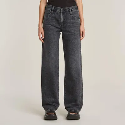 Image de G-STAR Jeans pour femmes, modèle Judee, coupe ample, couleur gris (gris délavé "Faded eolith", référence D22889-D933-H087), taille 26W