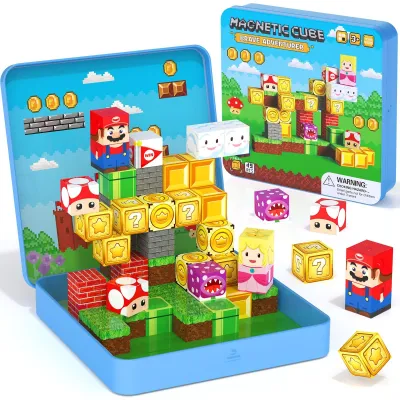 Produktbild von Elzusha – Magnetisches Bauklotz-Set mit 49 Teilen für Kinder