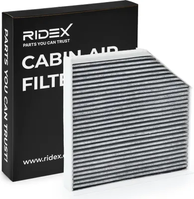Produktbild von RIDEX 424I0223 Aktivkohle Innenraumfilter Pollenfilter für AUDI A6 Avant (4G5, 4GD, C7) A6 Limousine (4G2, 4GC, C7) A7 Sportback (4GA, 4GF) A6 Allroad