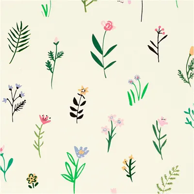 Produktbild von Geschenkpapier, Flora, B 50 cm, 80 g, 100 m/ 1 Rolle [HOB-556432]
