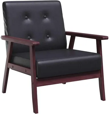 Immagine prodotto di Poltrona nera in ecopelle, mobili, sedie, poltrone, 11,45 kg, 248641