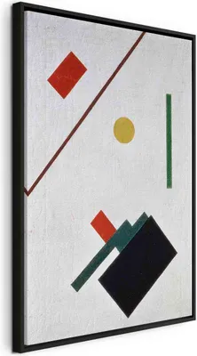 Produktbild von Italienischer Leinwand Leinwandbild - Suprematist Composition (Kazimir Malevich) 40x60 cm Reproduktionen l-E-10760-b-a