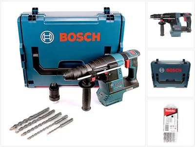 Produktbild von Bosch GBH 18V-26 F Akku Bohrhammer 18V 2,6J SDS-Plus in L-Boxx mit 5 SDS-VPlus Hammerbohrer