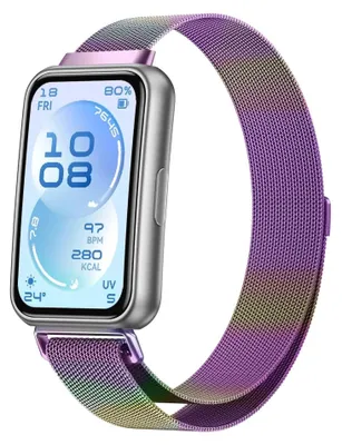 Immagine prodotto di Cinturino in metallo per smartwatch Huawei Band 11 / 11 Pro / 10 Mesh, magnetico, colorato