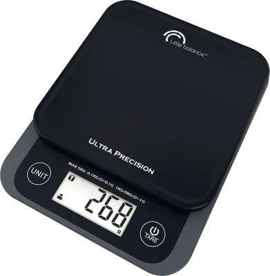 Obrázok produktu pre Kuchynská váha, kapacita 5 kg, presnosť 0,1 g, technológia s centrálnym senzorom, digitálny displej