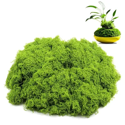 Künstliches Moos, 50 g, grün, für Basteln und Dekoration