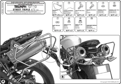 Obrázok produktu pre Bočné držiaky GIVI TE705 Easylock