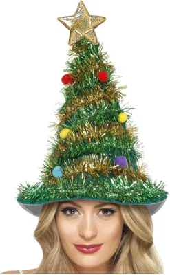 Produktbild von Weihnachtlicher Hut mit Lametta