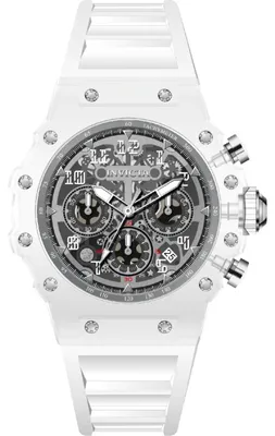 Produktbild von Invicta Racing 69680 Herrenuhr - Quarzwerk - Acryl mit silbernem Zifferblatt - 43 mm