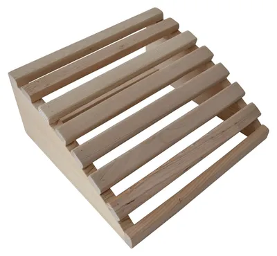 Produktbild von HOME DELUXE - Kopfstütze SERI - Holz: Hemlock, Maße: 13 x 30 x 29 cm I Kopfkissen Nackenstütze Saunakissen