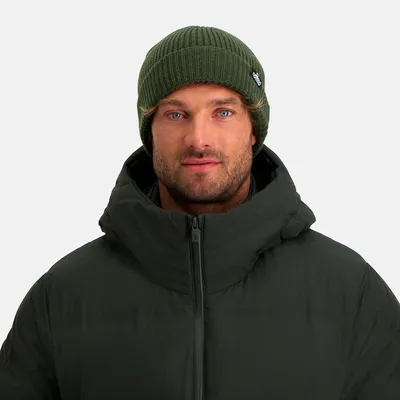 Produktbild von NOMAD® Turoa Wollmütze Dunkelgrün Wärmend Einheitsgröße Rippenstrick Wollmischung