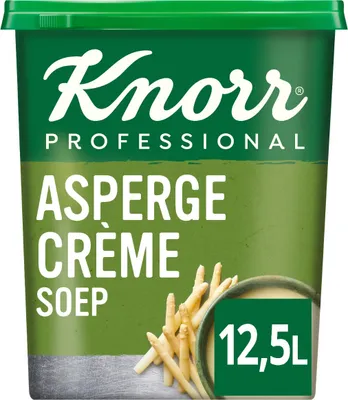 Produktbild von Knorr Professional Classic-Sortiment Spargelcremesuppenpulver, Ergiebigkeit 12,5l - 1,12 Kilo