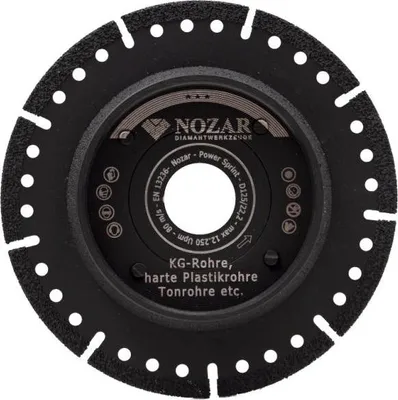 Produktbild von NOZAR Diamant-Trennscheibe KG Rohr Power Sprint 125 x 22,23 mm 35-07920