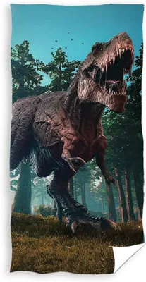 Produktbild von Dino Duschtuch Badetuch Handtuch Strandtuch Dinosaurier 70 x 140cm
