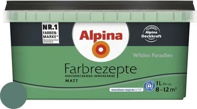Produktbild von Alpina Wandfarbe Farbrezepte Wildes Paradies 1 l