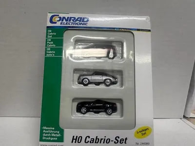Produktbild von WELLY Conrad 1:87 3er PKW Set Cabrio 246380