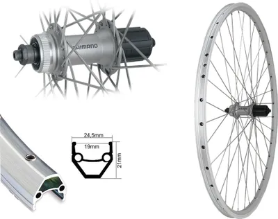 Produktbild von Hinterrad 28" Zoll 19-622 V-Brake Shimano silber Centerlock 8,-9,-10 fach Alivio