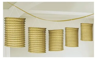 Produktbild von Laternengirlande gold