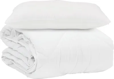 Produktbild von Sommerdecke mit Kissen 2 pcs Weiß Mikrofaser