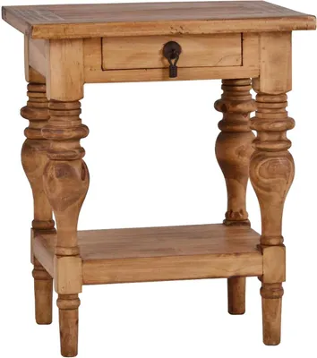 Produktbild von MiaMöbel Beistelltisch Mexico Möbel 55x65x45 cm Landhausstil Massivholz Pinie Honig