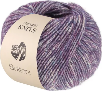 Produktbild von Lana Grossa - Bottoni 0017 violett rohweiß