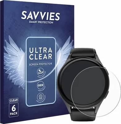 Produktbild von 6x Für Hama 8900 (45 mm) Schutzfolie Savvies Displayschutz Display Schutz Folie Klar Transparent