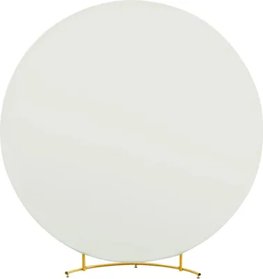 Image de Fond de scène - Arc de cercle - Ø 183 cm - Tissu - Pour mariages et anniversaires - Blanc ivoire