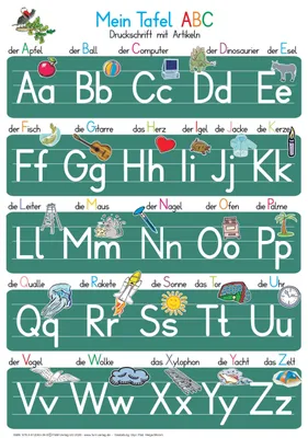 Image de Mein Tafel-ABC in Druckschrift mit Artikeln