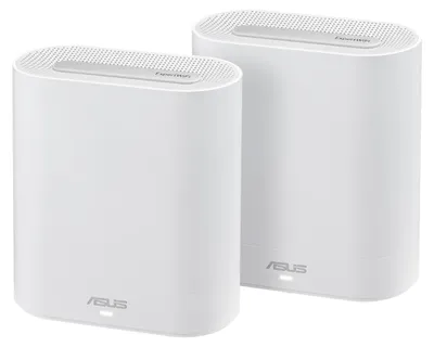 Produktbild von ASUS EBM68(2PK) – Expert Wifi, Weiß, Intern, Mesh-Router, Leistung, Tri-Band (2,4 GHz / 5 GHz / 5 GHz), Wi-Fi 6 (802.11ax)