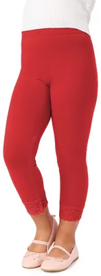Image de Leggings 3/4 pour fille Merry Style MS10-293 (rouge, 152 cm)