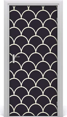 Produktbild von Tulup Türaufkleber 95x205 cm Dekorative Aufkleber Selbstklebend Wasserdichte Tapete Abnehmbar Schlafzimmer Wohnzimmer Wohnkultur - schuppig