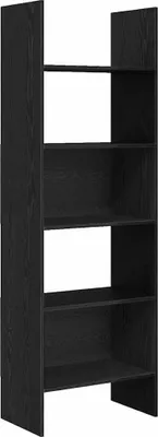 Obrázok produktu pre vidaXL Regál na knihy čierny dubový vzhľad 60 x 35 x 180 cm materiál na báze dreva