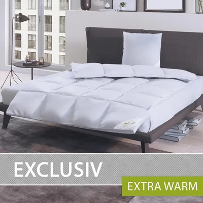 Produktbild von Bettwaren-Shop Daunendecke Exclusiv extra warm, Füllung: 100% Daunen 135/140x200 cm