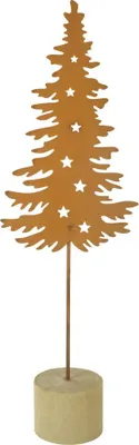 Produktbild von TrendLine Baum mit Sternen aus Metall 10 x 5,4 x 32,5 cm braun