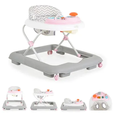 Produktbild von Cangaroo Lauflernhilfe Cody höhenverstellbar Musikfunktion Spielcenter Stopper rosa Baby