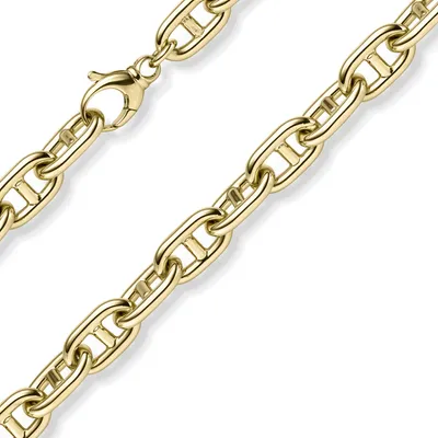 Produktbild von 12mm Steg-Ankerarmband Armband Armkette aus 585 Gold Gelbgold 22cm