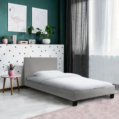Produktbild von BETT DUBLIN mit Lattenrost / Bett 90x190 - Grau