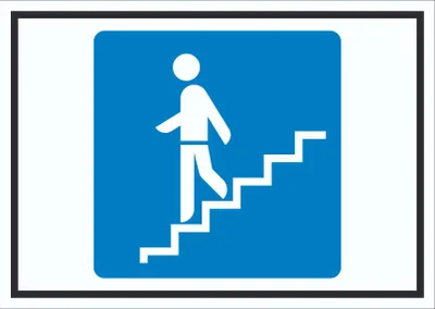 Produktbild von Fußgängerunterführung Symbol Schild A6 Rückseite selbstklebend