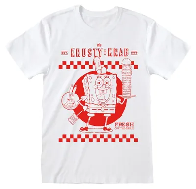 Produktbild von SpongeBob Schwammkopf T-Shirt Krusty Krab White Größe L