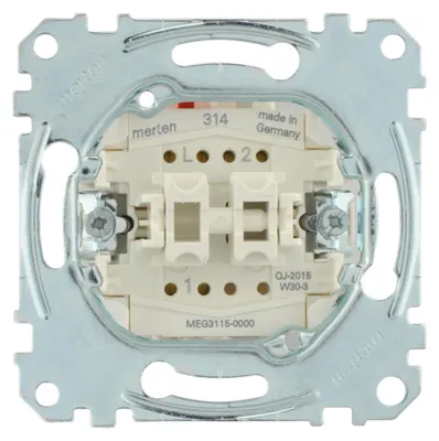 Produktbild von Merten MEG3115-0000, Drehschalter, 1P, Metallisch, IP20, 250 V, 10 A