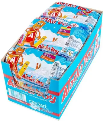 Produktbild von Alaska Boy Wassereis Blau | Stangeneis Vegan 10 x 50ml (20er Pack)